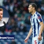 Krystian Bielik of West Bromwich Albion watches the direction of play during the Sky Bet Championship match between West Bromwich Albion and Sheffield Wednesday, James Morrison coach at West Bromwich Albion arrives at the stadium before the Sky Bet Championship match West Bromwich Albion vs Middlesbrough.