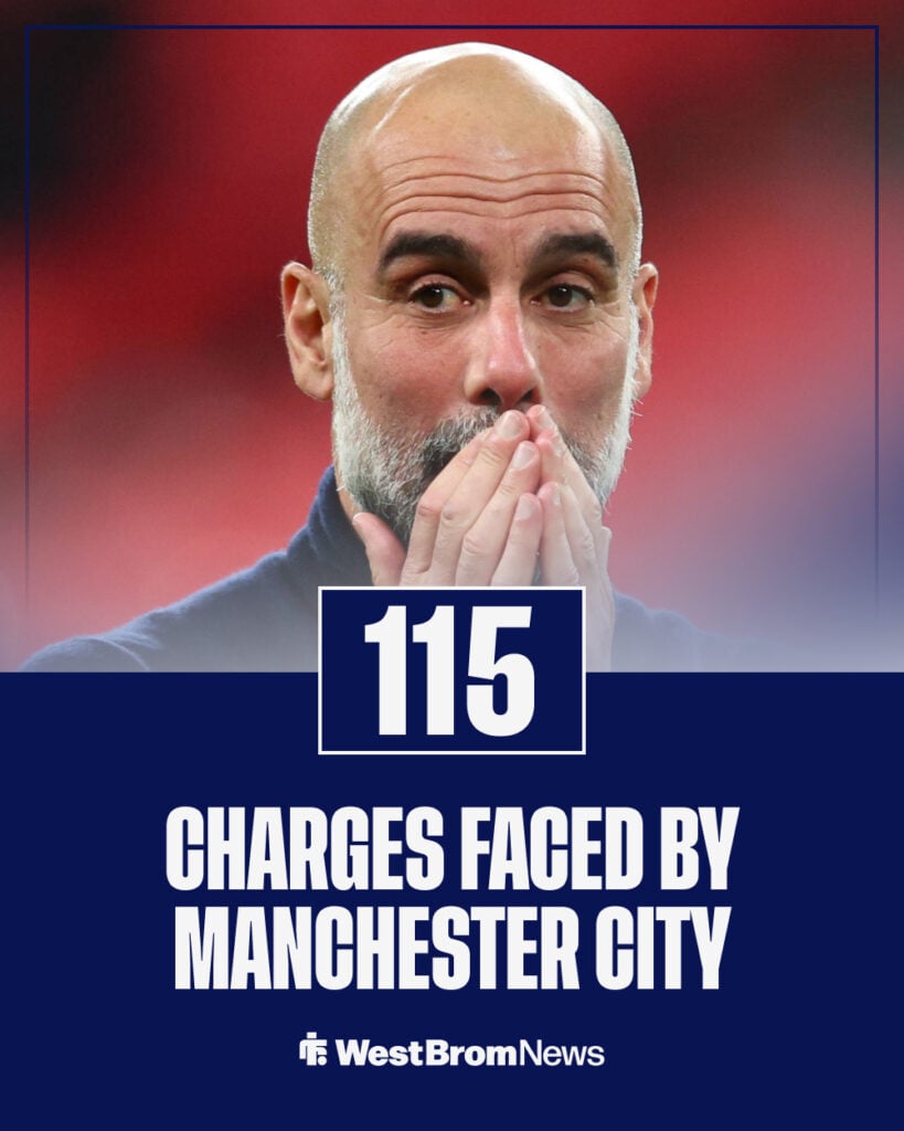 Manchester City face 115 charges