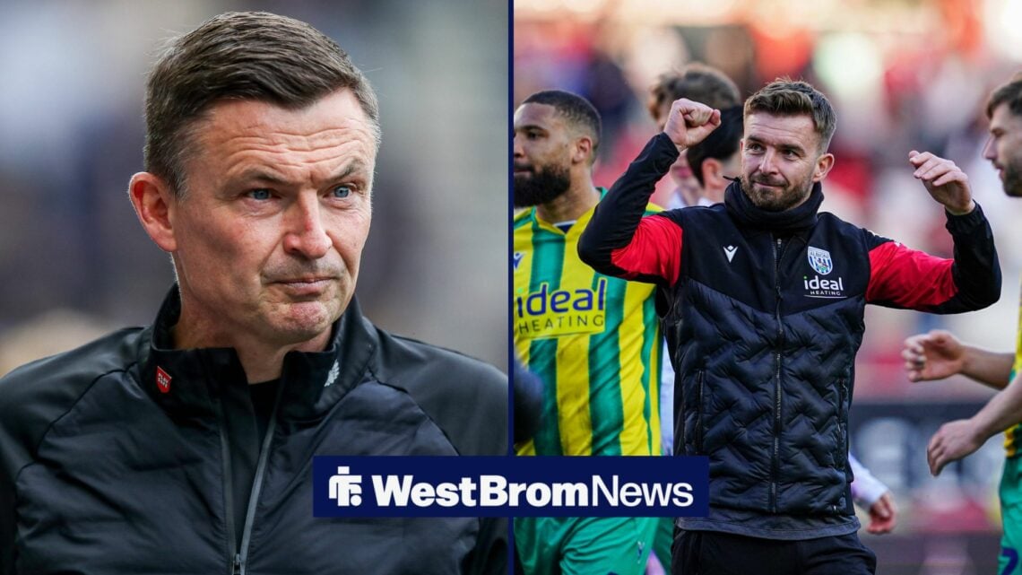 A 50-50 split image of Paul Heckingbottom and James Morrison.