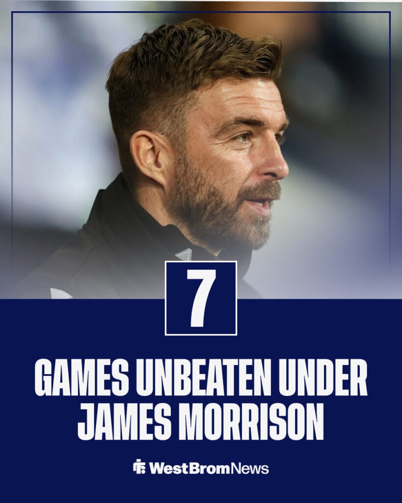 West Brom are seven games unbeaten under James Morrison