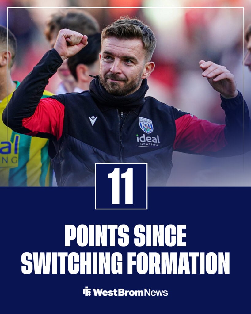 James Morrison graphic, outlining change in formation.