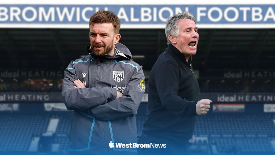 James Morrison and Phil Parkinson alongside each other at The Hawthorns.