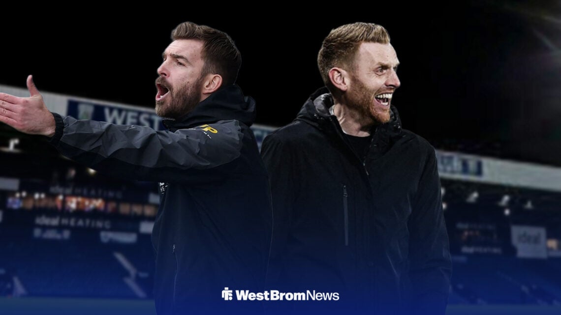 James Morrison and Ed Still are standing at The Hawthorns.
