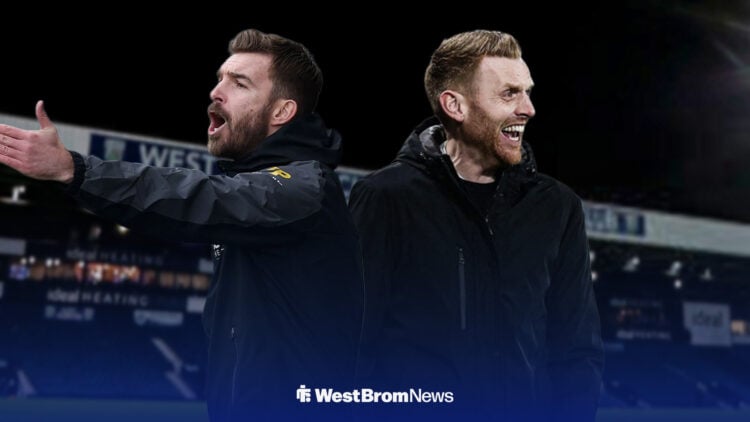 James Morrison and Ed Still are standing at The Hawthorns.