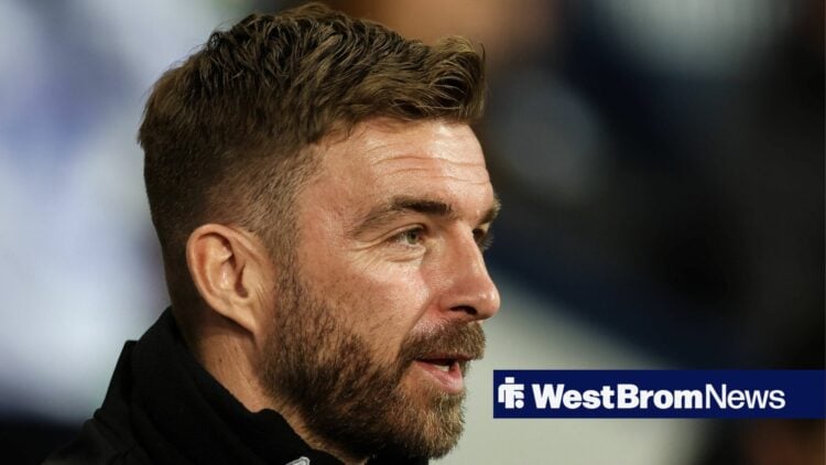 James Morrison smiling on the touchline as West Brom manager