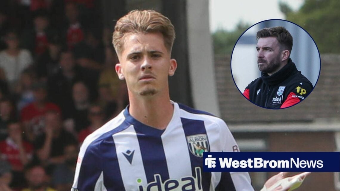 Isaac Price for West Brom with James Morrison in circular inset