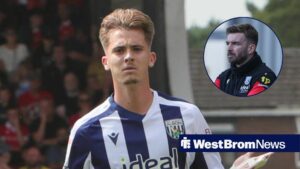 Isaac Price for West Brom with James Morrison in circular inset