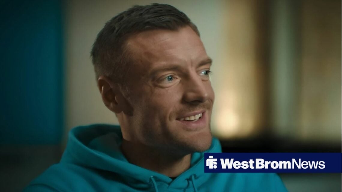 Jamie Vardy being interviewed in his Netflix documentary, Untold UK: Jamie Vardy