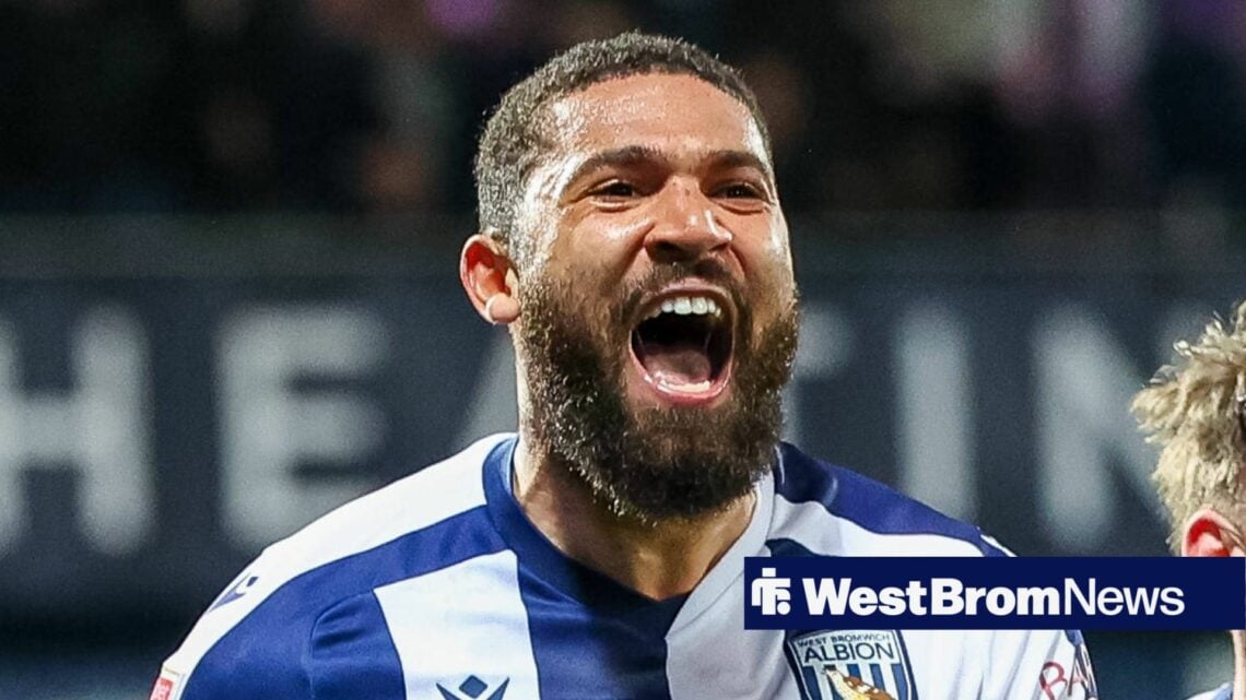 George Campbell celebrating for West Brom