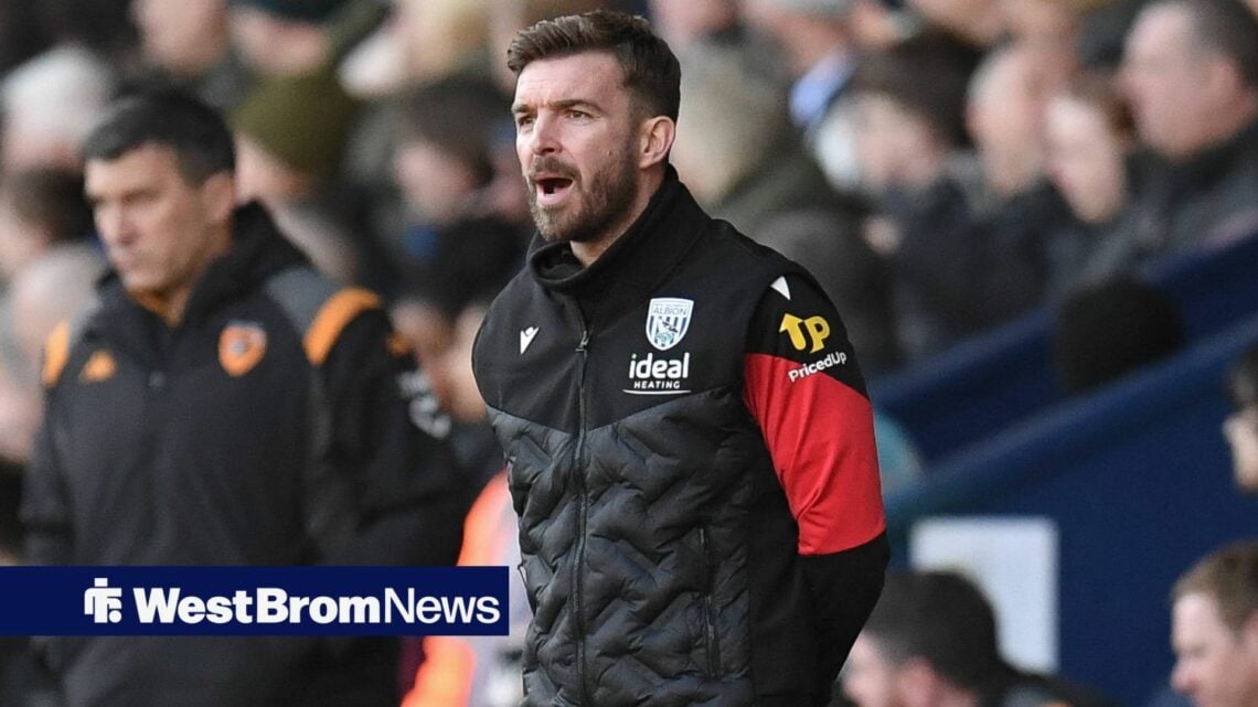 James Morrison on the touchline for West Brom