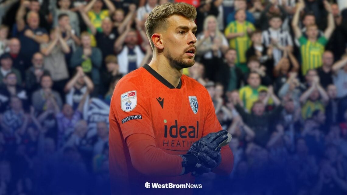 Alex Palmer in a West Brom shirt