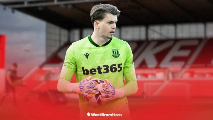 Josh Griffiths in a Stoke City shirt