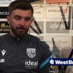 James Morrison speaking in a press conference at West Brom