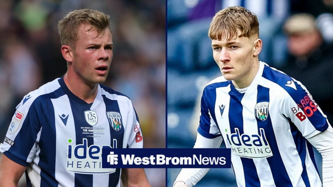 Aune Heggebo and Ollie Bostock in action for West Brom