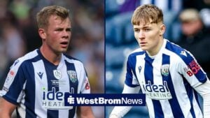 Aune Heggebo and Ollie Bostock in action for West Brom