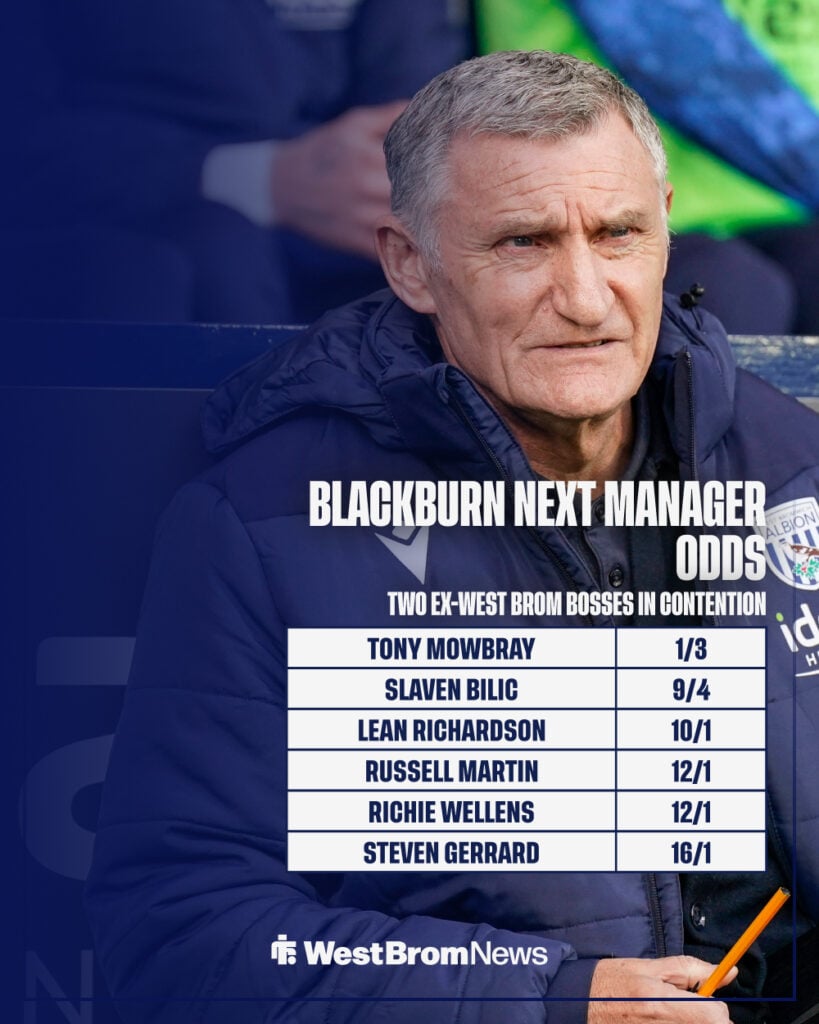 Tony Mowbray during the EFL Sky Bet Championship match between West Bromwich Albion and Portsmouth at The Hawthorns.