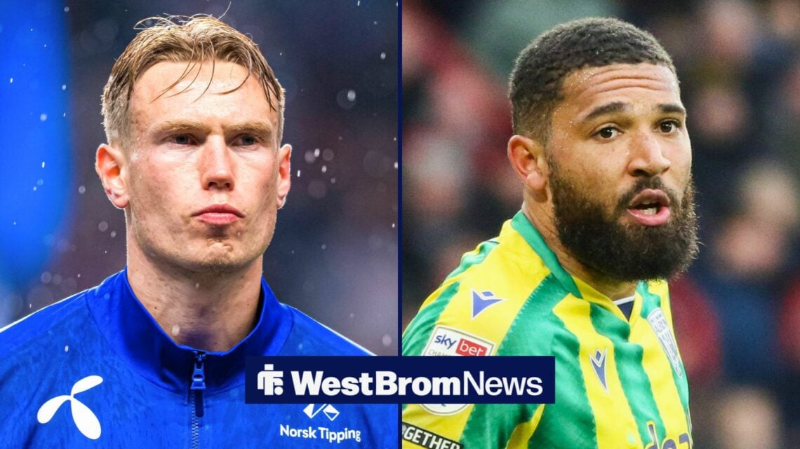Split Image of Torbjorn Heggem and West Brom defender George Campbell