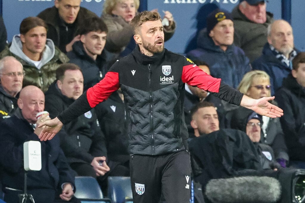James Morrison gestures during the Sky Bet Championship match between West Bromwich Albion and Millwall at The Hawthorns, West Bromwich, on April 10, 2026. West Bromwich West Midlands United Kingdom