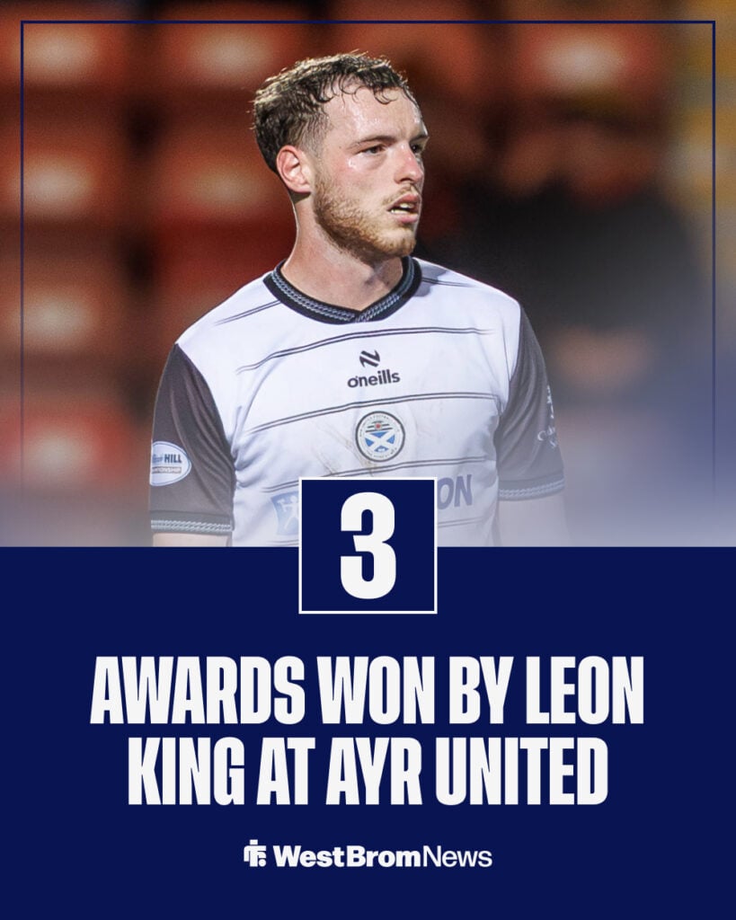 Leon King won three awards at Ayr United
