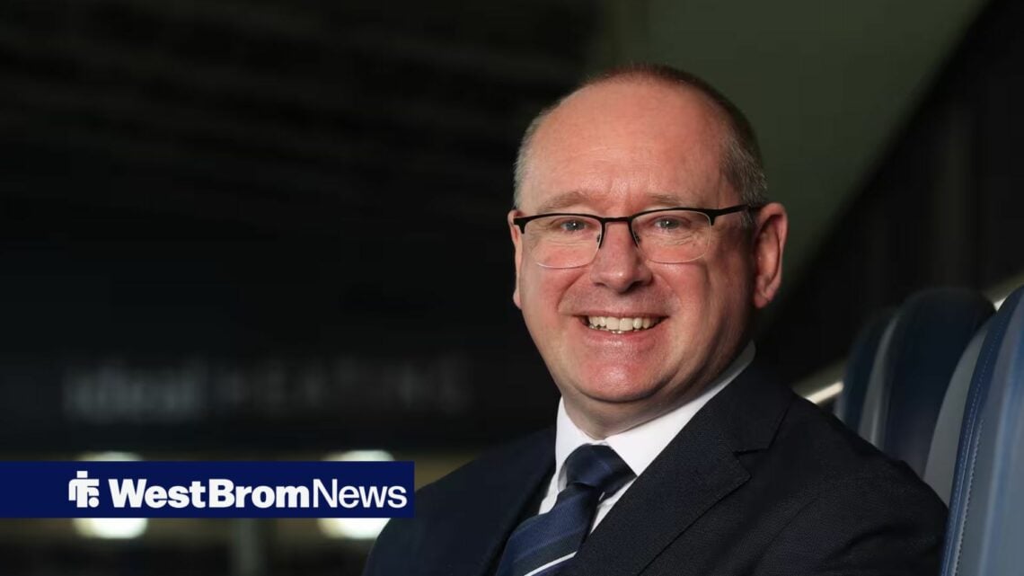 Mark Miles smiling at The Hawthorns