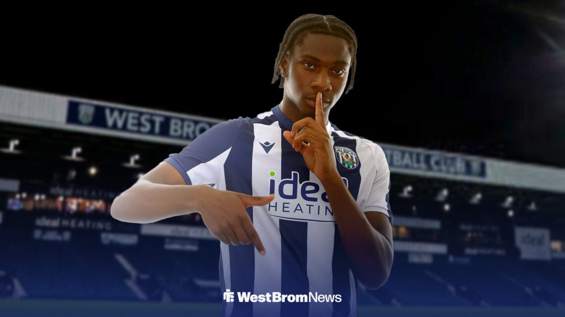 Justin Seven-Seven celebrating for West Brom at The Hawthorns