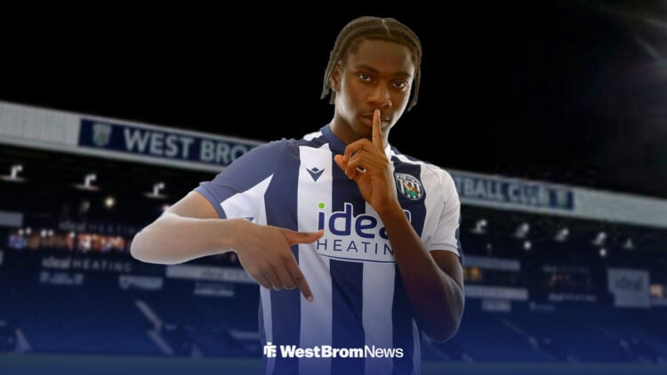 Justin Seven-Seven celebrating for West Brom at The Hawthorns