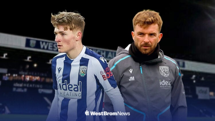 Ollie Bostock and James Morrison together, with The Hawthorns behind them