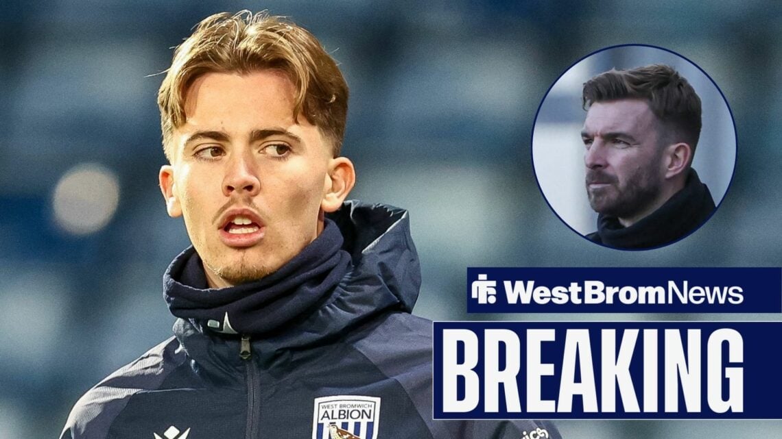West Brom midfielder Isaac Price looking at James Morrison at The Hawthorns.