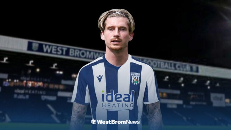 Dennis Cirkin in West Brom shirt